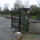 Stone Pillar with Security Gates Construction